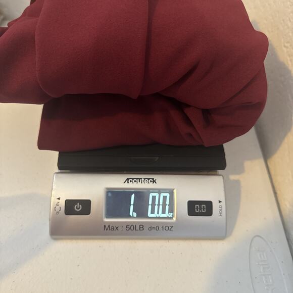 BHLDN Dress Size 0 Maroon Midi Ruched Spaghetti Strap Bridesmaid Wedding Hoco - Picture 11 of 11